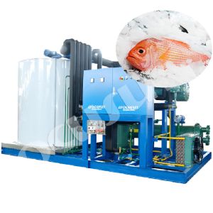 20 Tons Ice Flake Machine with 3600 KG Capacity and 1.5mm-2.2mm Ice Size