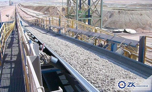 Reliable Operation Industrial Belt Conveyor High Transportation Capacity