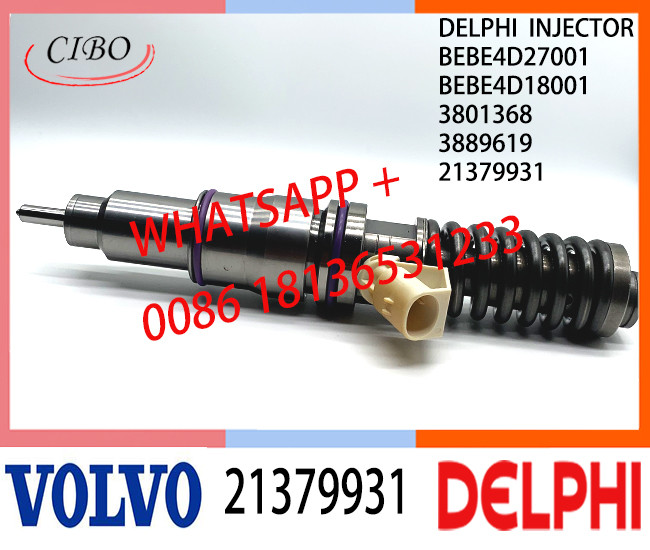 Fuel Diesel Injector 21379931 BEBE4D27001 BEBE4D18001 3801368 3889619 E3.18 for VOL PENTA MD13