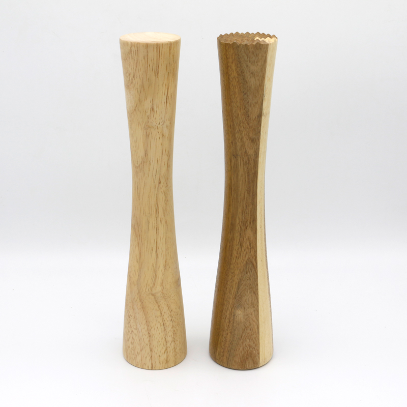 310 X 60mm Polished Wooden Muddler Acacia Wood Garlic Ice Pound Stick