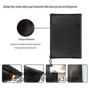Fireproof Document Bag, Bug Out Bags, Wallet, Briefcase, File Protection,