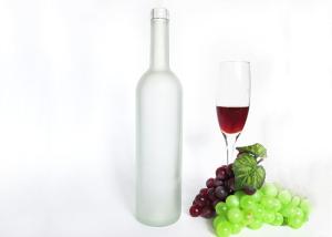 China 750ml Empty Glass Bottles Frosted Transparent Color Elegant Feature factory