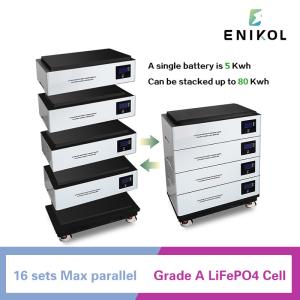 China 48V 100ah Lithium Battery 51.2v 10kwh 20kwh 30kwh Energy Storage Lifepo4 Pack with 100A Charging Current factory