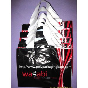 Hard Loop Handle Bags With Gravure Printing , Plastic Toy Bags