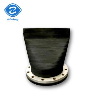 China DIN Flanged Rubber Check Valve Duckbill Equal Head Wear Resistant Non Return factory