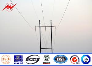 China 33kv Electrical Metal Utility Poles For Transmission Line Project factory