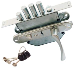 China Locking System Mortise Lock Set Keyed Different Cylinder Interior Door Mortise Lock factory
