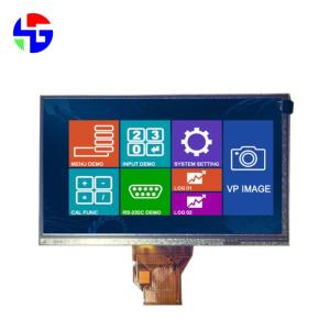 China RGB Interface 7.0 Inch TFT Display TN 6 0'Clock Ultra Wide View 800x480 280cd/m2 factory