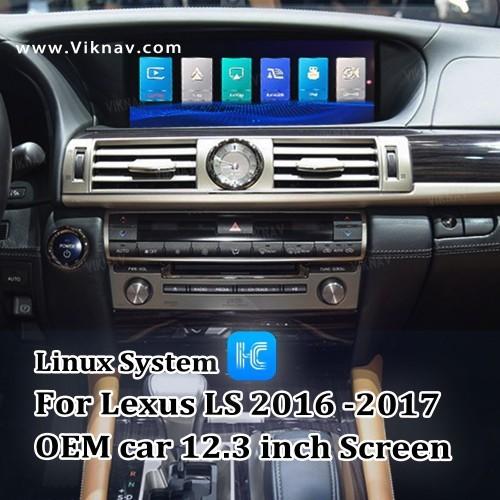 Viknav Fit For Original Car 12.3 Inch Screen Linux System For Lexus LS 2016 2017
