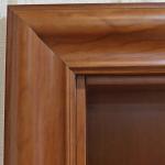3 Panel Composite HDF Wood Doors Oak Carved Flower Design For Living Room