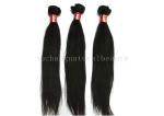 Malaysian 100 Virgin Human Hair Extensions Straight Natural Black
