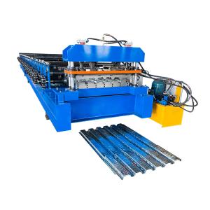 China Galvanized Steel Big Power 8-25m/min Metal Deck Roll Forming Machine factory