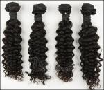 Hot Sale Malaysian Virgin Human Hair Extensions , Deep Curly Hair