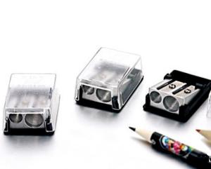 China metal two pencil sharpeners with cover metal two pencil sharpeners factory