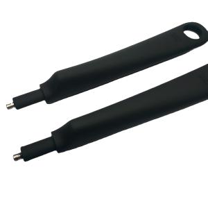 China Custom Black Silicone and Metal Handles for Pan Holder Hand Grip Design factory