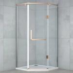 SUS201/304 Stainless Steel Frameless Shower Door Hinges Customizable