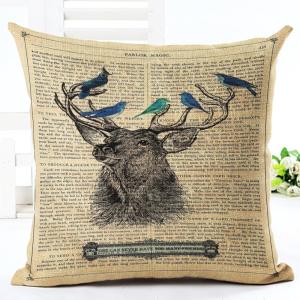 China Geometric Deer Antler Throw Pillow Case Cushion Cover 18x18 Nordic Animal factory