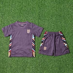 China 2024 England Children Away Football Jerseys Customized Group Uniforms Printing Service factory