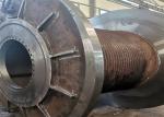 Heavy Duty Tower Crane Parts Cable Winch Drum 40mm Wire Rope Lbs Grooved