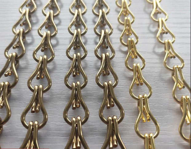 Aluminum Chain Link Decorative Curtain Architectural Wire Mesh