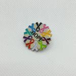 Indelible Enamel Pins Badges Round Enamel Badges Brass For Gift