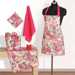 China Cooking Kitchen Aprons for Chef Glove and Potholder Set,Mama's Kitchen factory