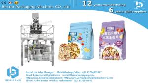 China Instant oatmeal mixing fruits nuts zipper pouch customized doypack packaging machine factory