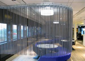 China Sliding Architectural Cascade Metal Coil Drapery Space Partition Separator factory