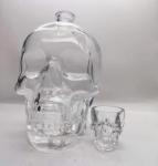 3000ML Large Alcohol Bottle glass crystal skull decanter For Vodka