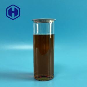 China Iced Cold Coffee Chocolate Plastic Drink Can 310ml Clear Straight Side Flat Bottom factory