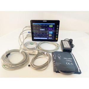 China 8 Inch CCU Vital Sign Modular Patient Monitor 6 parameter medical monitoring instrument factory