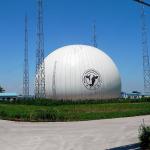 2000m3 Free Standing Dual Membrane Biogas Balloon For Energy Generation