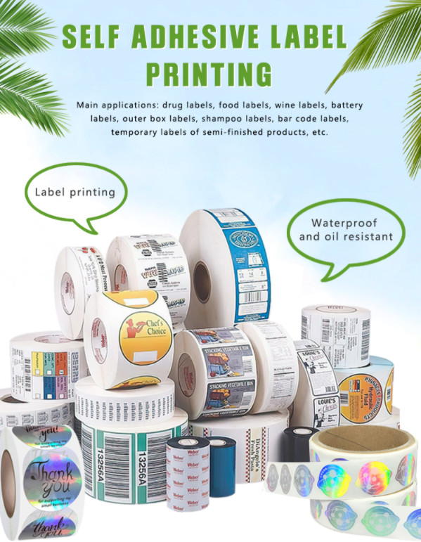 Christmas 2 Inch Round Sticky Labels On A Roll 1000pcs CMYK Color