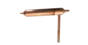 China R134a 3 hole welding type refrigeration copper filter dryer factory