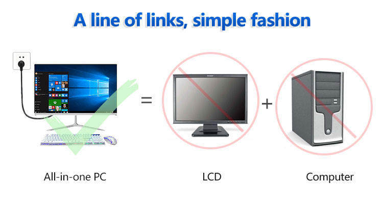 Business 21.5inch Aio For Gaming Computers Laptops And Desktops Barebone All In One Pc