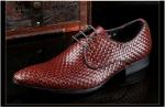 Mens Burgundy Dress Shoes Vintage Italian Goodyear Welted Full Grain Leather