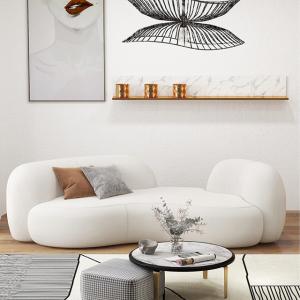 China Arc Backrest Modern Fabric Sofa Set factory