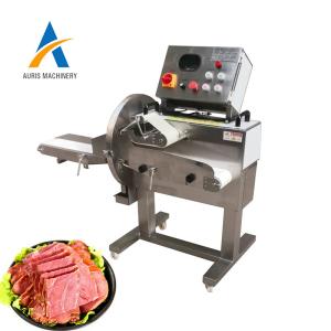 China Cooked Meat Dicing Slicing Machine Chicken Breast Jerky Slicer 0.77 Kw factory