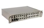 2U 16 Slots Optical Fiber Media Converter Chassis with High Performance Rtio