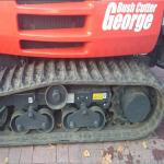 Heavy Duty Agricultural Rubber Track System 90mm Pitch Length For Canycom CG431