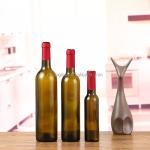 Super Flint Glass 500ml 750ml Dark Green Empty Red Wine Bottle for Champagne