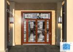 Hollow Insulated Privacy Decorative Panel Glass Red Copper Thickness 25.4 MM