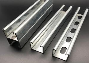 China Heavy Load Galvanized Steel Slotted Plain Unistrut Channel factory