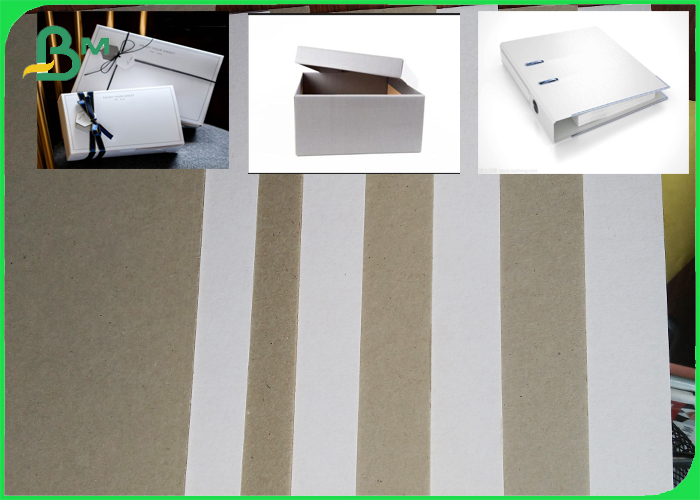 2.5mm Single sided White Clay Coated Grey Back Straw-Board Sheet