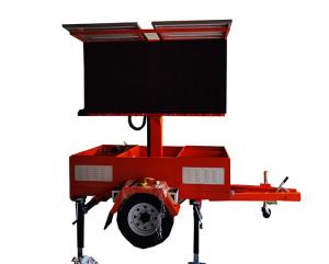China Green Environmental Protection Solar Power Mobile Led Display Screen Trailer For Cultural Square factory