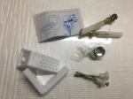 Galvanized Toilet Mounting Hardware Nylon Seven - Word Block Foot Screws