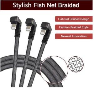 China 2.1A High Speed Fast Charging Data Transmission Cable For 5S Nylon Braided factory