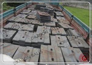 China High Mangnese Steel Cement Mill Shell Liners For Ball / Rod Mill Machine factory