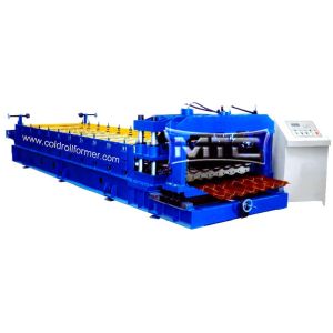 China Roofing Step Glazed Tile Roll Forming Machine factory