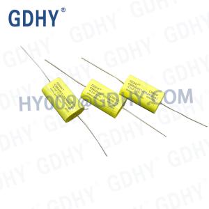 China 104nF Axial Audio Film Capacitor Metallized Polypropylene 630VDC CBB20 factory